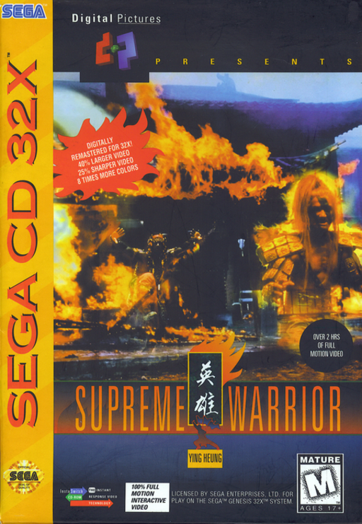 Supreme Warrior box art for Sega Mega CD